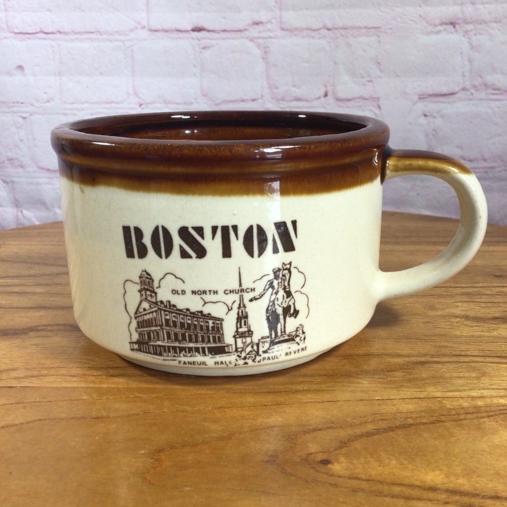 Boston Souvenir Ceramic Chowder Mug